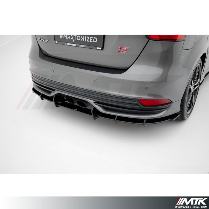 Diffuseur central Maxton Street Pro  Ford Focus ST MK3 Facelift  2015 - 2018